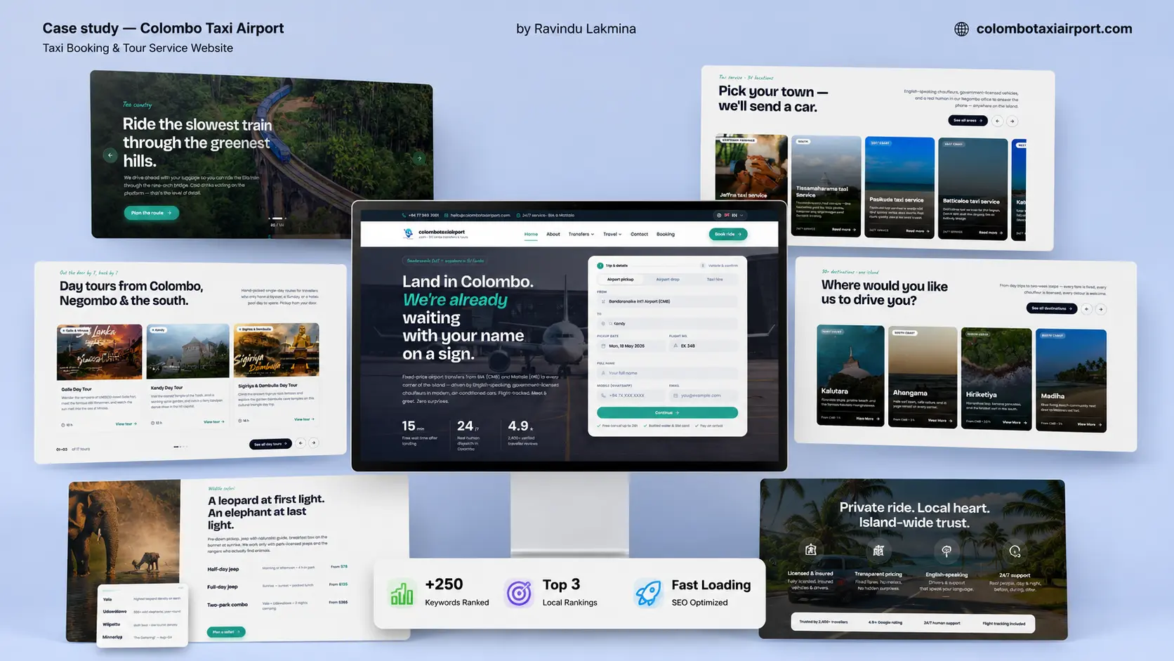 Colombo Airport Taxi — Airport Transfers & Taxi (Tourism) website by Ravindu Lakmina